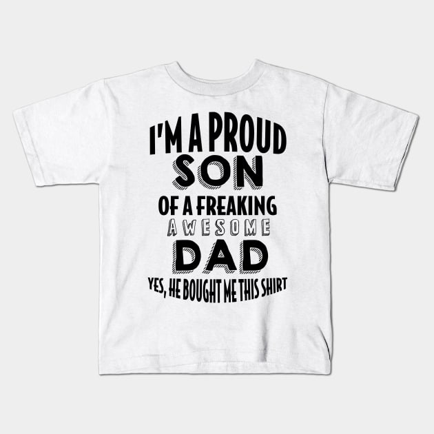 Son Child Gift Kids T-Shirt by EQDesigns